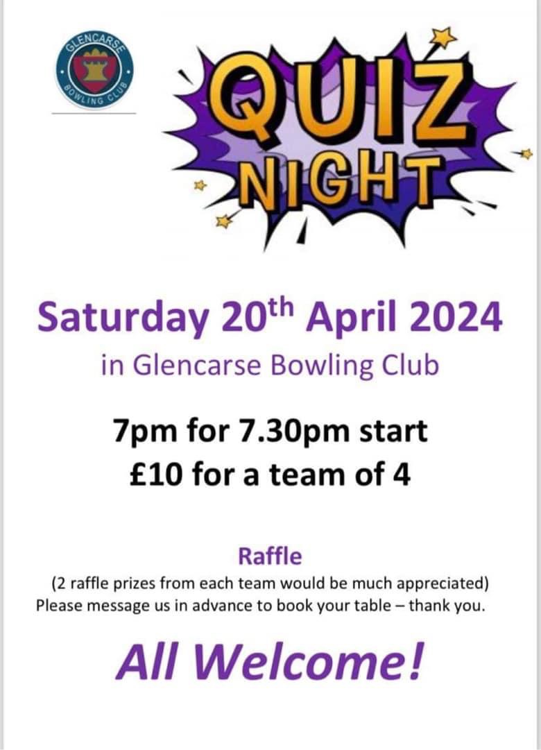 Glencarse Bowling Club Quiz Night